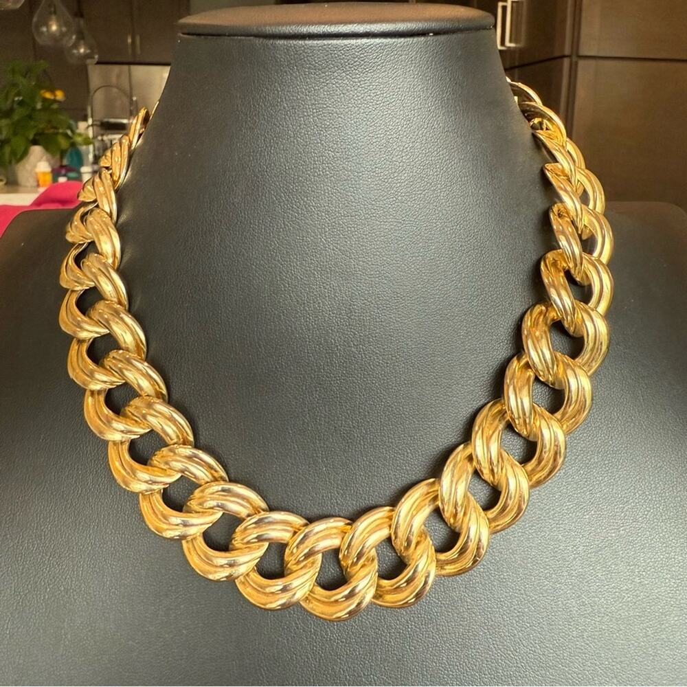 Vintage Lot of 3 Gold Tone Chain Necklace Set - 1 Liz Claiborne